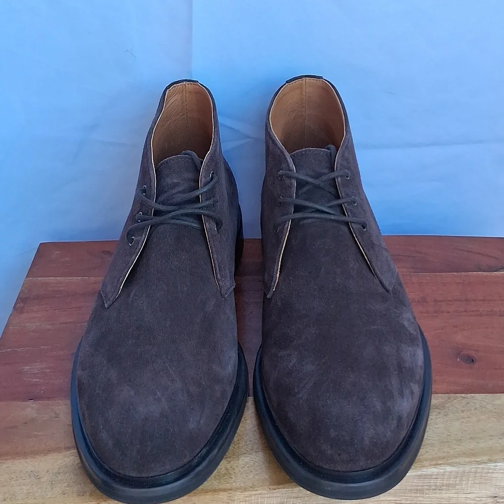 Quince Heritage Suede Chukka Boots Brunette 11 Leather